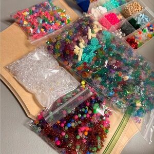 Colorful Bead Assortment for Crafting